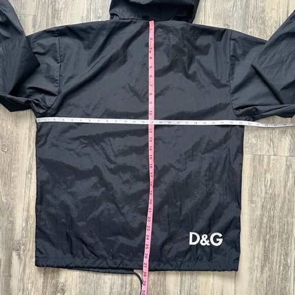 Vintage Dolce & Gabbana D&G Black Nylon Windbreaker Jacket Size XL - Picture 8 of 9